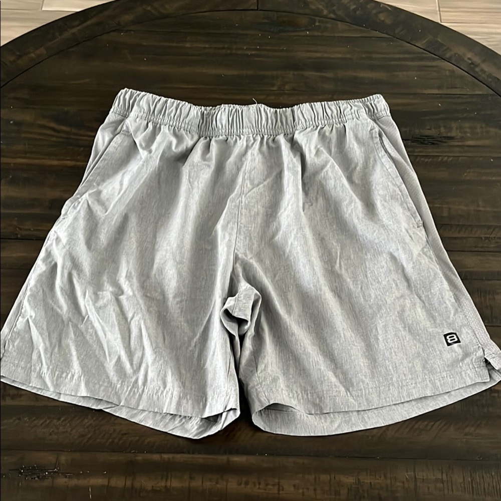 Layer 8 Gray Athletic Shorts Lightweight Elastic Waist